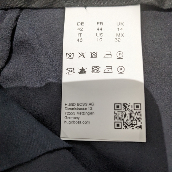 BNWT Hugo Boss AG Tasice Floral Lace Pattern Trousers - Size 10 - Picture 6 of 10